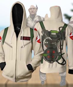 Ghostbusters Cosplay Zip Up Jacket Hoodie