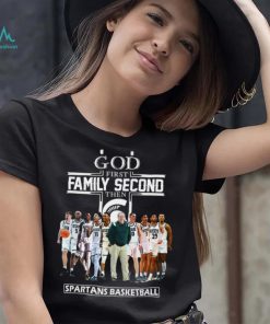 God First Family Second Then Spartans Basketball Shirt