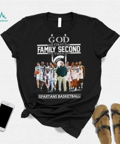 God First Family Second Then Spartans Basketball Shirt