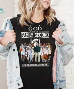 God First Family Second Then Spartans Basketball Shirt