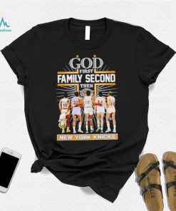 God first family second then 2023 New York Knicks basketball signatures shirt