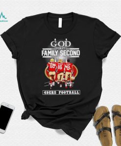 God first family second then 2023 San Francisco 49ers football signatures shirt