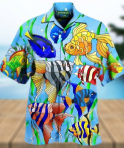 Gold Fish Don T Bounce Aloha Hawaiian Shirt