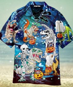 Halloween Dinosaur Scary Night Hawaiian Shirt