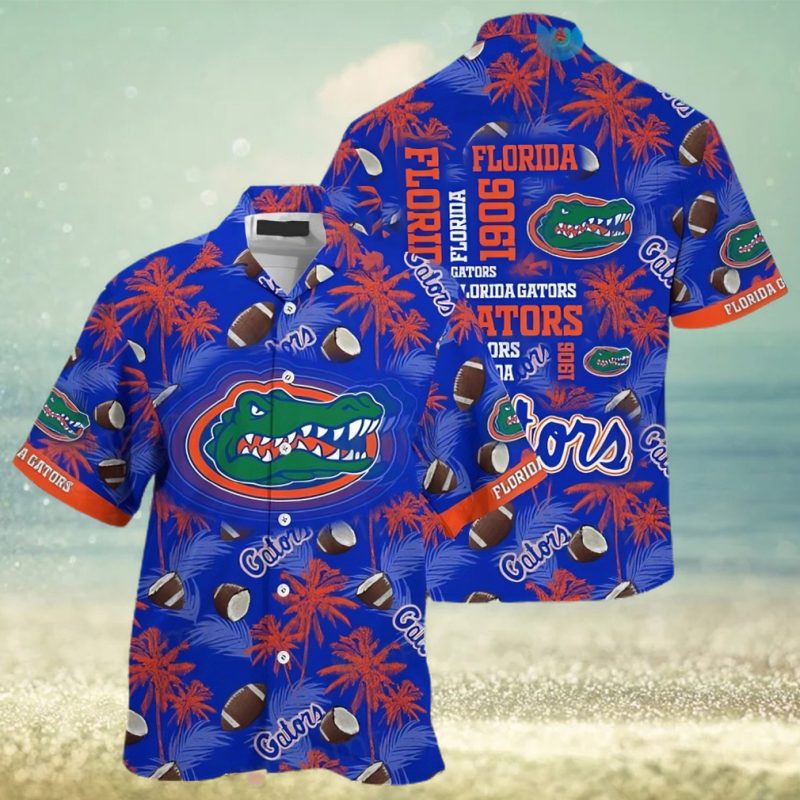 Hawaiian Shirt Football Coconut Pattern Gators