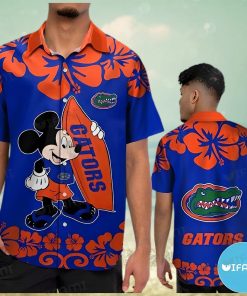Hawaiian Shirt Mickey Surfboard Gators Gift