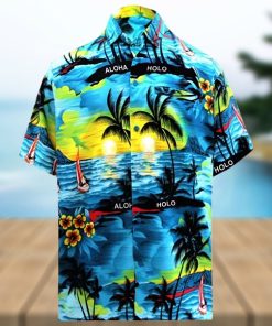 Hawaiian Shirt With Coconut Tree Pattern