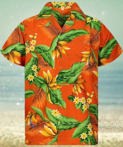 Funky Hawaiian Shirt Hibiscus Orange