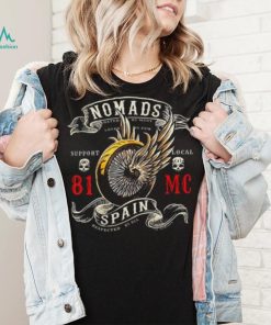 Hells Angels Nomads Spain Winged Wheel Shirt