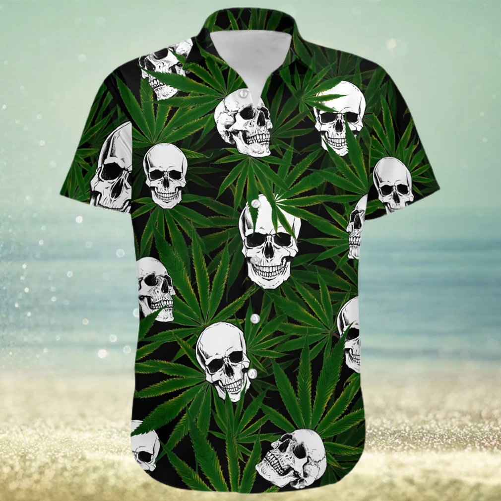 Higozy™ Weed Skull – Hawaiian Shirt