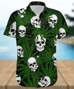 Higozy™ Weed Skull – Hawaiian Shirt