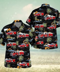 Hillburn Fire Department Hillburn New York Aloha Summer Gift Back Hawaiian Shirt