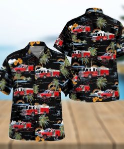 Hillburn Fire Department Hillburn New York Aloha Summer Gift Back Hawaiian Shirt