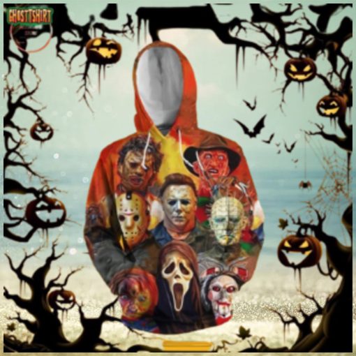 Horror Characters Halloween 3D Hoodie