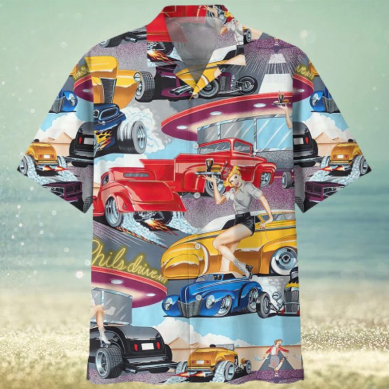 Hot Rod Colorful Unique Design Unisex Hawaiian Shirt For Men And Women Dhc17063020