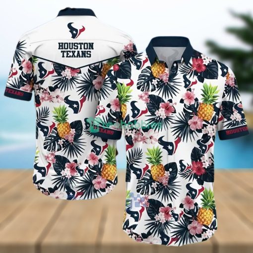 Houston Texans NFL Pineapple Tropical Pattern Hawaiian Shirt