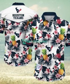 Houston Texans NFL Pineapple Tropical Pattern Hawaiian Shirt