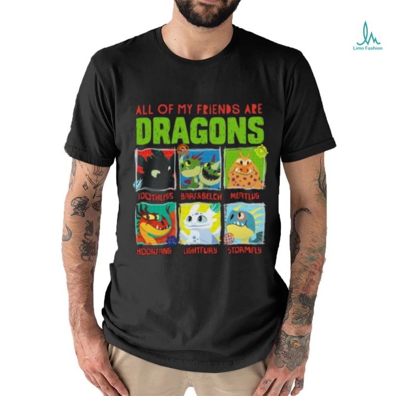 How To Train Your Dragon 3 Hidden World Dragon Friends T Shirt