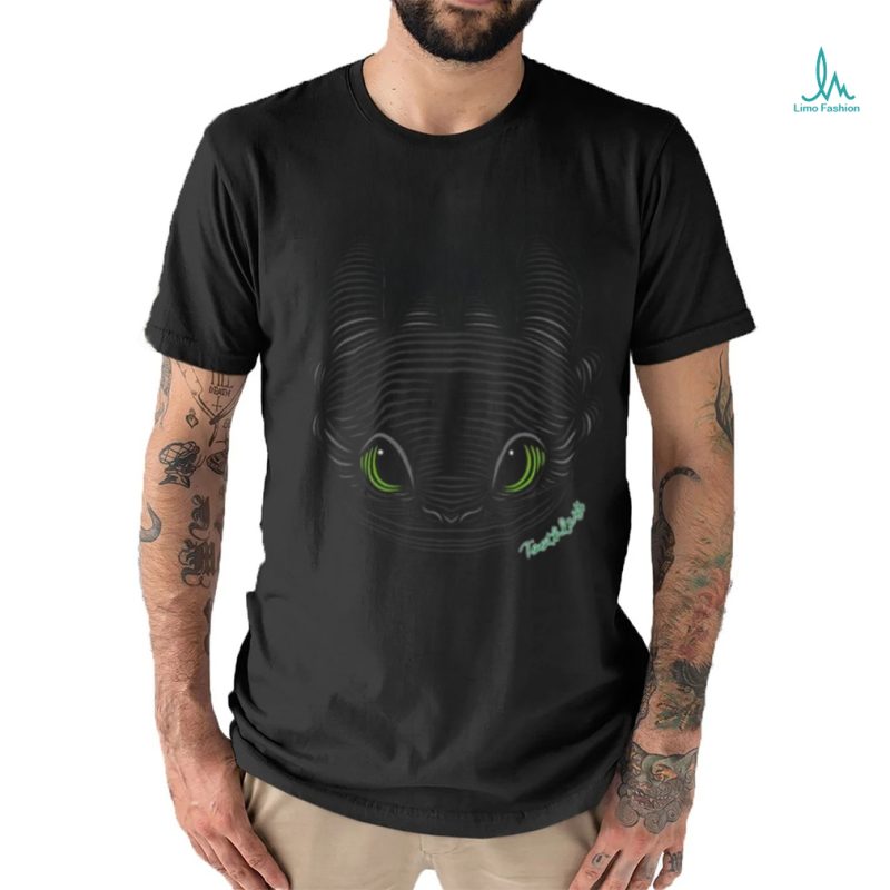 How to Train Your Dragon 3 Hidden World Toothless Big Portrait T Shirt