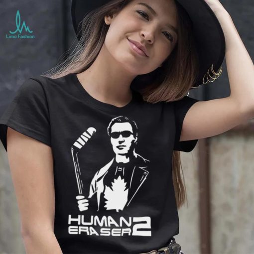 Human Eraser 2 art hockey shirt