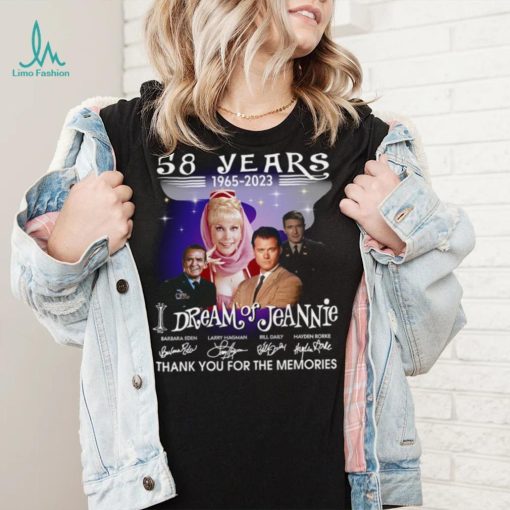 I Dream of Jeannie 58 years thank you for the memories signatures shirt