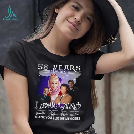 I Dream of Jeannie 58 years thank you for the memories signatures shirt
