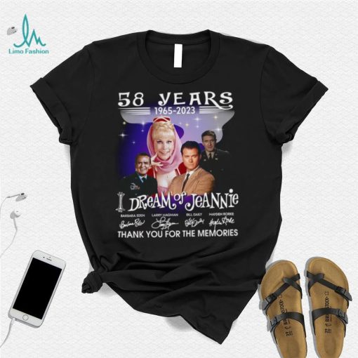 I Dream of Jeannie 58 years thank you for the memories signatures shirt