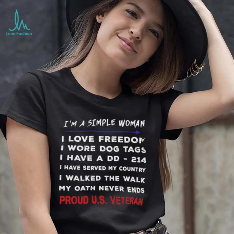 I’m a simple woman i love freedom shirt