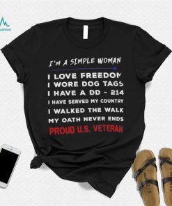 I’m a simple woman i love freedom shirt