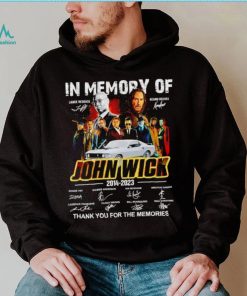 In Memory of John Wick 2014 2023 signatures shirt