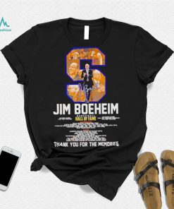 Jim Boeheim basketball hall of fame thank you for the memories t shirt