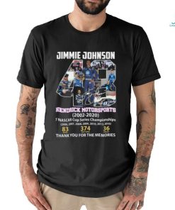 Jimmie Johnson Hendrick Motorsports 2002 – 2020 Thank You For The Memories T Shirt