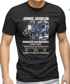 Jimmie Johnson Hendrick Motorsports 2002 – 2020 Thank You For The Memories T Shirt