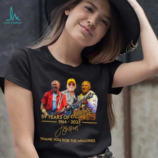 Jimmy Buffett 59 Years Thanks For The Memories Shirt