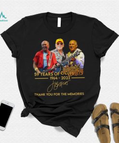 Jimmy Buffett 59 Years Thanks For The Memories Shirt
