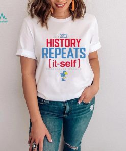 Kansas Jayhawks 2023 Big 12 Champions history repeats logo shirt