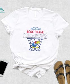 Kansas Jayhawks 2023 Big 12 Rock Chalk Champions logo shirt