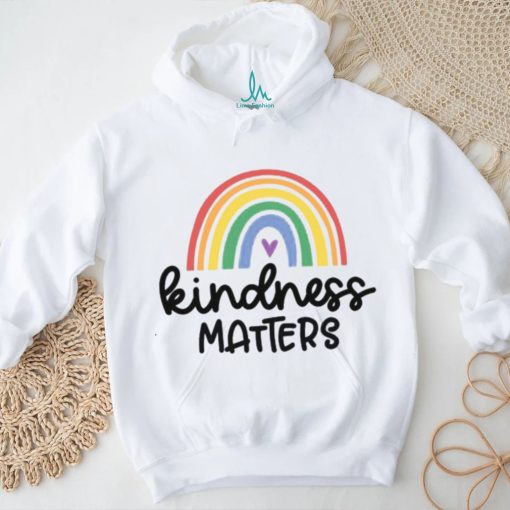 Kindness Matters Teacher Graphic Tee Rainbow T Shirt
