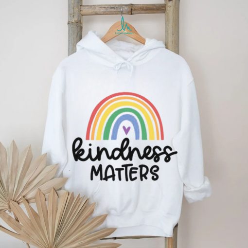 Kindness Matters Teacher Graphic Tee Rainbow T Shirt