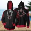 Kakashi Hatake Contrast – Naruto Shippuden Zip Up Jacket Hoodie