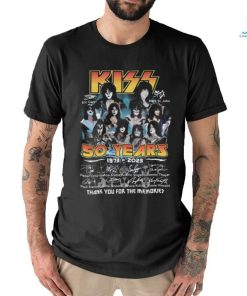 Kizz 50 years 1973 2023 thank you for the memories signatures Kizz shirt