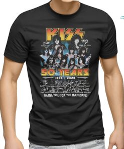 Kizz 50 years 1973 2023 thank you for the memories signatures Kizz shirt