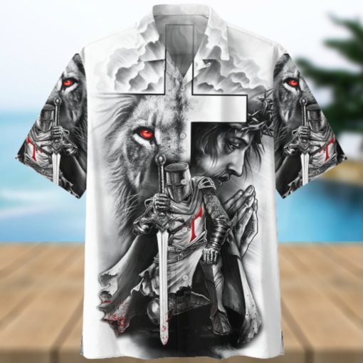 Knight Templar White High Quality Unisex Hawaiian Shirt For Men And Women Dhc17062888