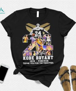 Kobe Bryant 1978 forever thank you for the memories signatures shirt