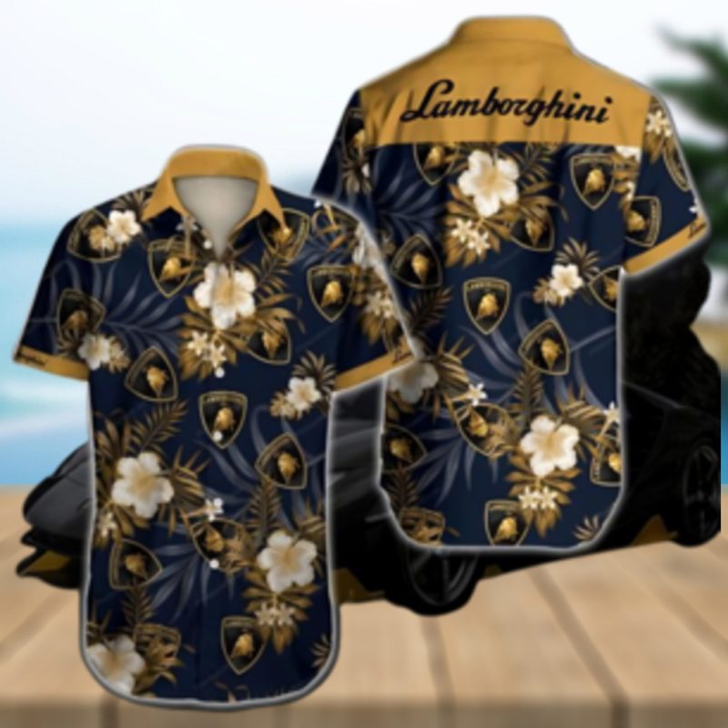Lamborghini Hawaiian Shirt