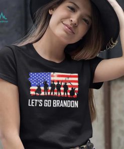 Let’s Go Brandon Military Troops American Flag T Shirt