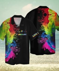 Lgbt Love Is Love Colorful Hawaiian Shirt