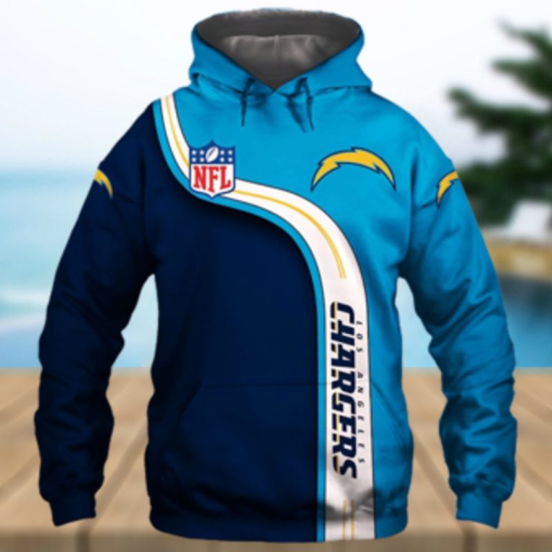 Los Angeles Chargers Hoodie 3D cute Sweatshirt Pullover gift for fans