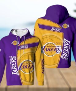 Los Angeles Lakers hoodie 3D basketball for fans