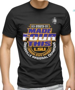 Lsu Tigers 2023 Ncaa Basketball Tournament March Madness Final Four Regional Champions Locker Room T Shirt